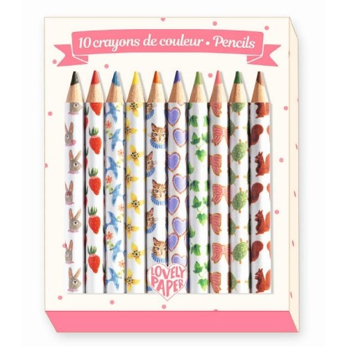 фото Набор карандашей djeco lovely paper, 10 штук, dd03725