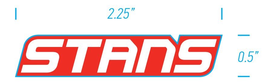 Разное Стикер Stan's NoTubes на велосипедный шлем RED/WHITE, PR, PR0859-01