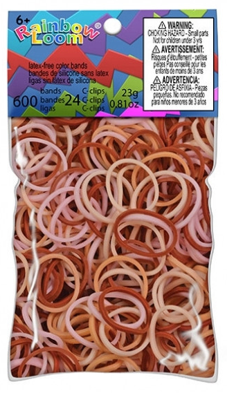 

Резиночки для плетения браслетов Rainbow Loom Mixed Bands Skin Tone, B0078(529)