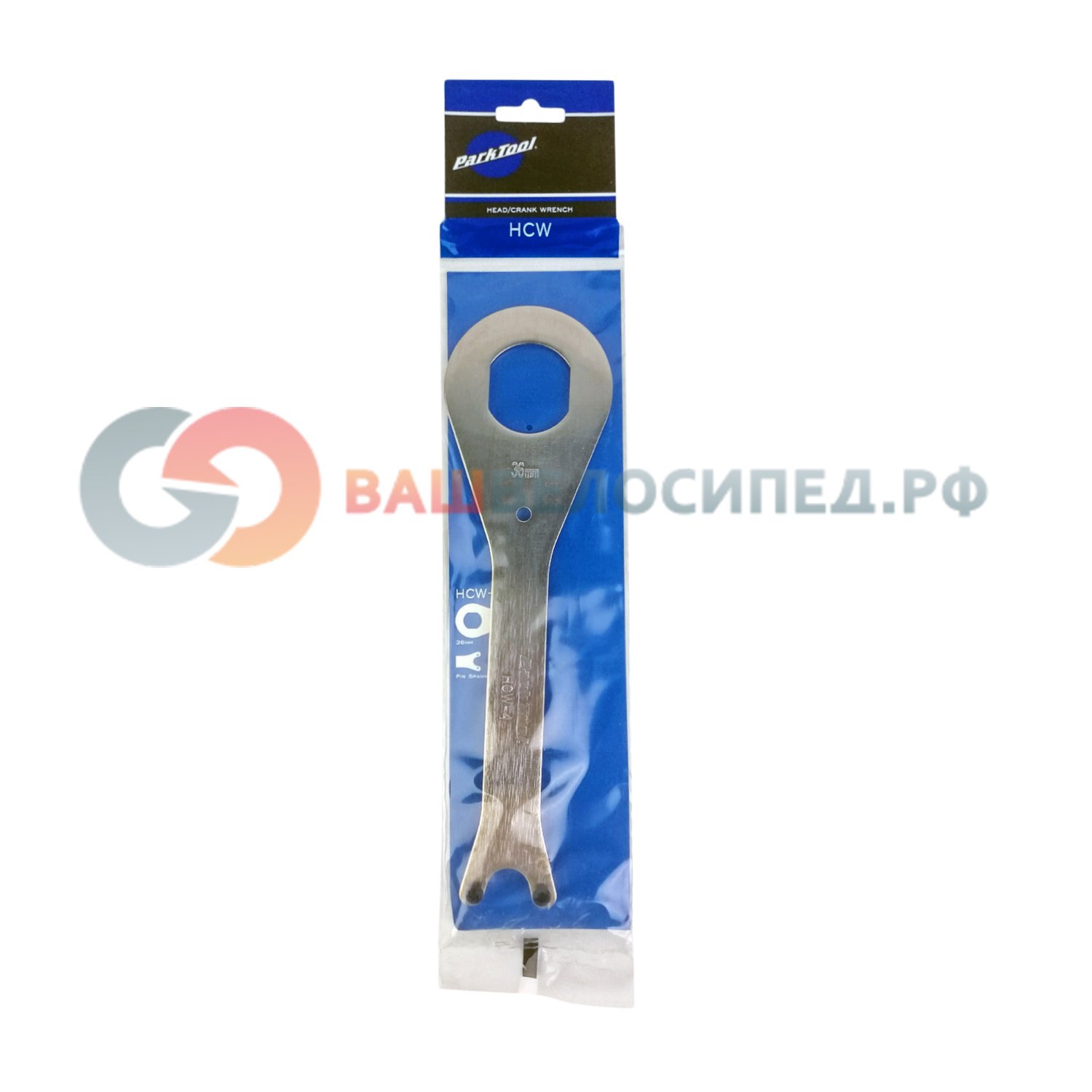 фото Ключ park tool, для каретки, закрытый зев 36мм и штифтовый ключ, ptlhcw-4
