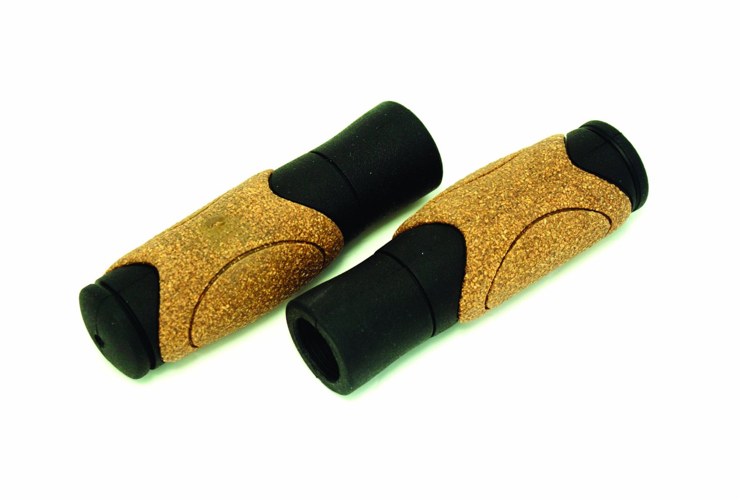 Ручки CLARK`S С82-CORK на руль, резиновые, с корковыми вставками, 125 мм, черно-коричневые, 3-193 ножницы канцелярские 19 см ручки пластиковые с резиновыми вставками