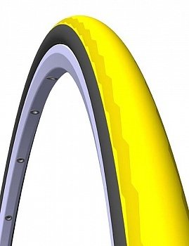 

Покрышка велосипедная RUBENA 700x23C (23-622), MITAS PHOENIX R01 Racing Pro, черно-желтая, 5 10950230 052, Черно-желтый