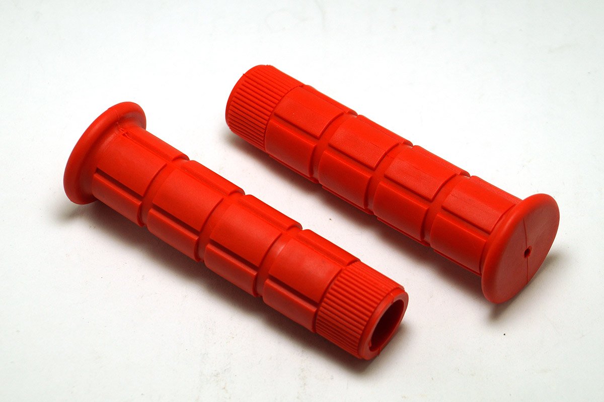 Грипсы велосипедные MTB 125mm, резина, красные, HL-GB72 red
