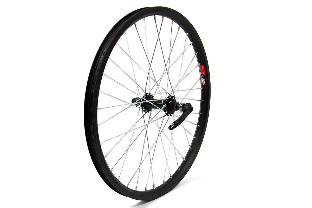 фото Колесо велосипедное stark 20" mtb, переднее, двойной обод dh18, алюминиевый сплав, черный