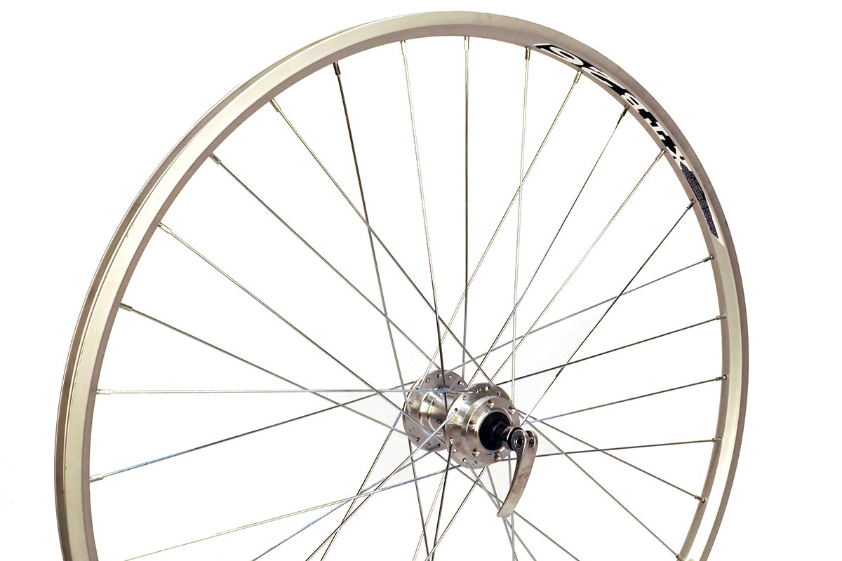 фото Колесо велосипедное stark 27.5" mtb, заднее, двойной обод xtb-26, алюминиевый сплав, серебро