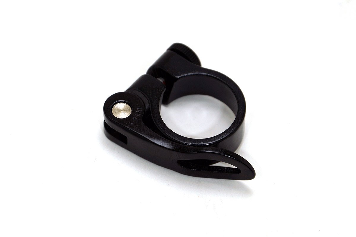 Зажим подседельного штыря STARK JX-068 ALLOY 31,8mm, черный кольцо wss нижнее поролоновое для подседельного штыря rockshox reverb fskb1017