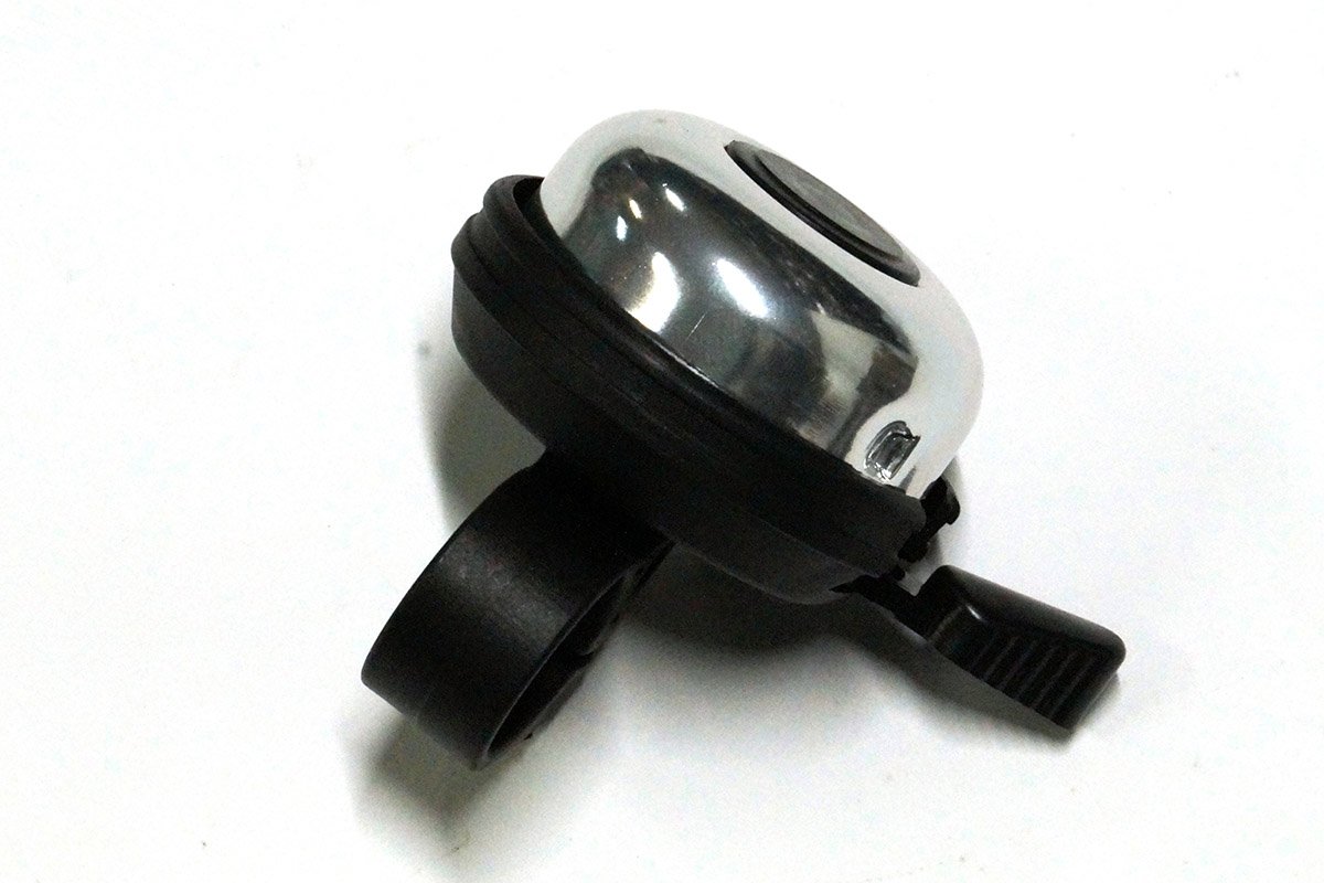Звонок велосипедный JOY KIE алюминий - пластик база, диаметр 45мм, черная база, 33AD-03 black