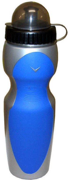 Фляга велосипедная V-GRIP 750мл, пластик, с клапаном, прозрачная крышка,серебро-синий, V-9000S\Blu фляга велосипедная stark 750мл пластик с клапаном и защитным колпачком голубая tc bt37