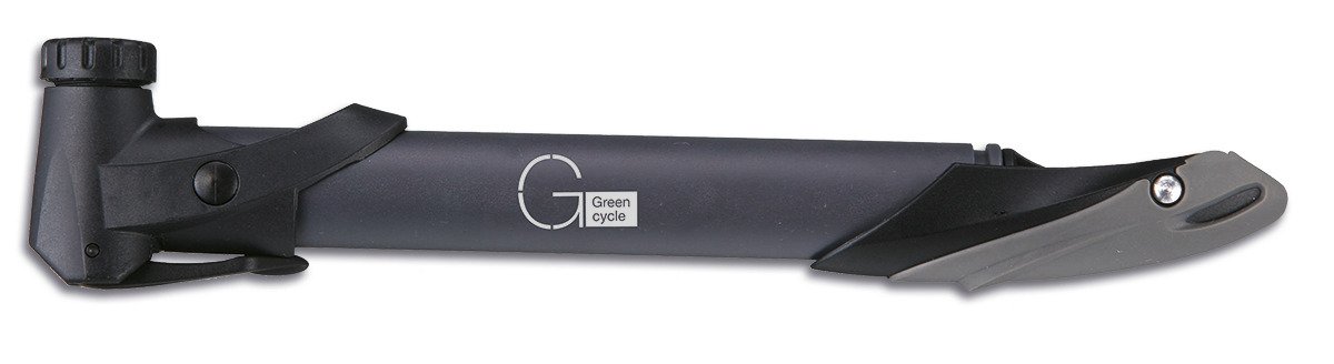 Мининасос Green Cycle GPM-006, пластиковый, presta+schreder, серый, PUM-65-92 мининасос green cycle gpm 294p т ручка алюминиевый с манометром presta schreder серебристый