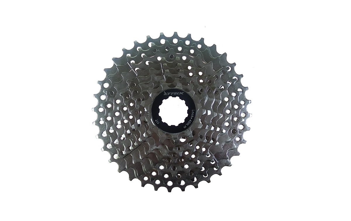 

Кассета TRIX, 9 скоростей, зубья 11-32, сталь, никелированная, MTB-CS-9-32