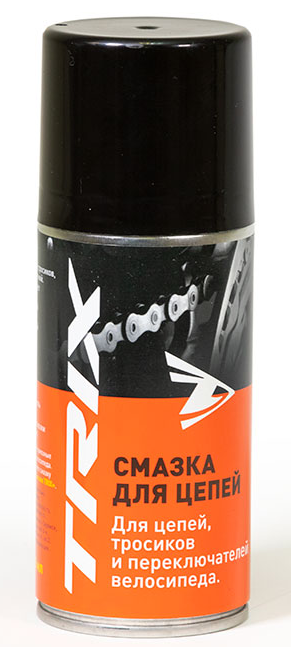 

Смазка TRIX, для цепей, тросиков, переключателей, аэрозоль, 210 мл, 00000006953