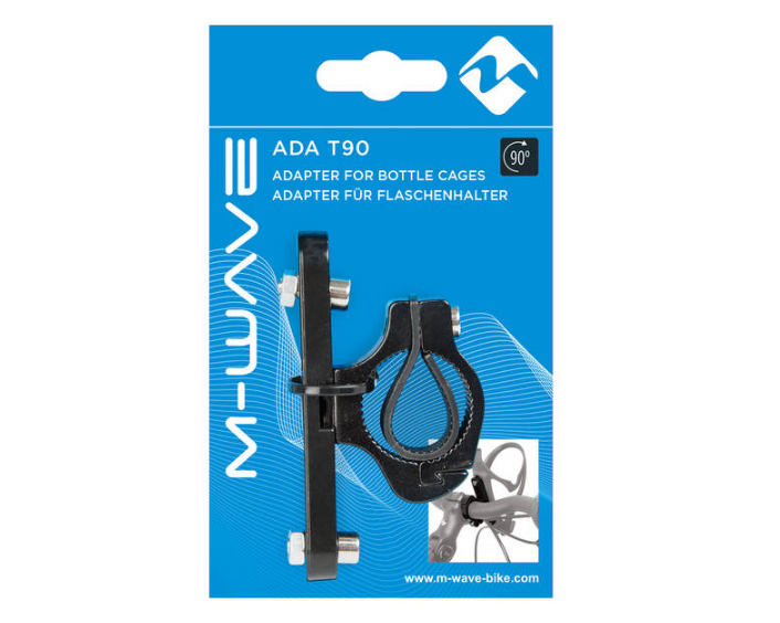 Адаптер для флягодержателя велосипедный M-WAVE Ada T90, алюминий, черный, 340017 купить на ЖДБЗ.ру - фотография № 4