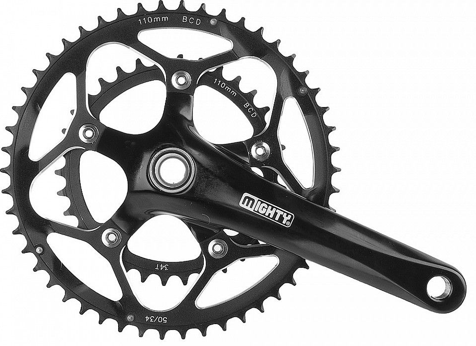 

Система шатунов велосипедная MTB Mighty 34/50, 172.5mm, 10 скоростей, алюминий, черный, 350450