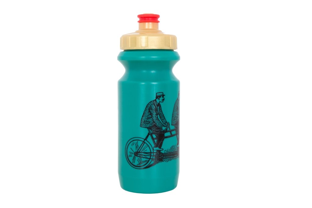 Фляга велосипедная Green Cycle DUDES, 0.6 л, с большим соском, красный/золотой/зеленый, 101788180749
