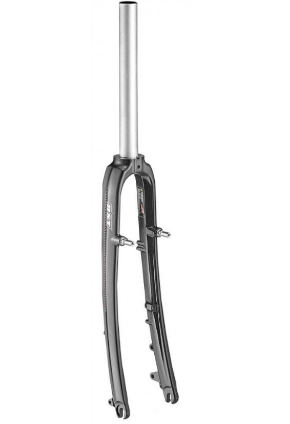 Велосипедная вилка Вилка велосипедная RST RF-M7 жесткая, 700Сх28,6, V+D CITY/TREKKING, черная, 1-0504