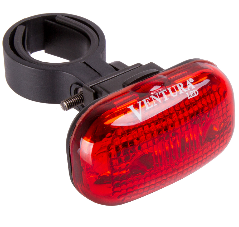 Фара+фонарь велосипедные VENTURA, белый. красный, на батарейках, 5-221004
