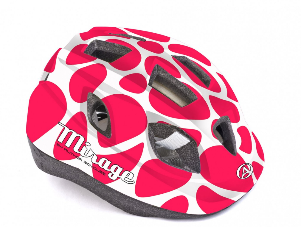 

Велошлем детский AUTHOR Mirage 196 INMOLD, красно-белый, Красный
