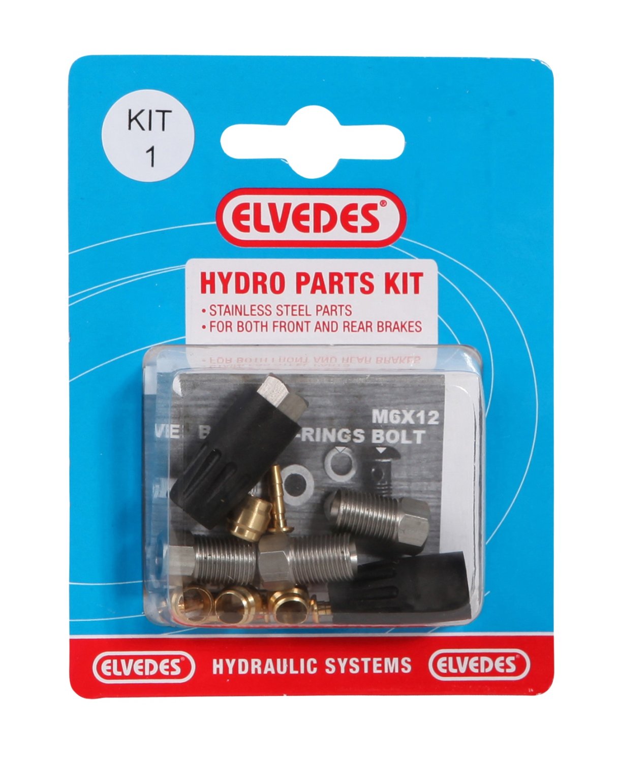 Велосипедный набор для гидролинии ELVEDES Kit 1 (М8 + М8), для переднего и заднего тормозов , для Sh