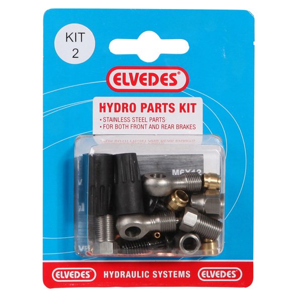 Велосипедный набор для гидролинии ELVEDES (М8 + Banjo) Kit 2, для переднего и заднего тормозов , для Shimano, 2011013