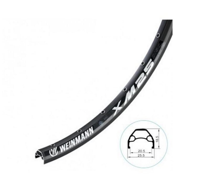 фото Обод велосипедный 27,5" weinmann, дисковые тормоза, 650b, 36h, av, черный, xm25