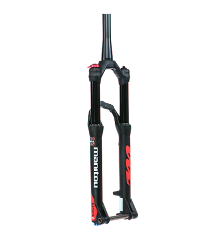 Вилка велосипедная Manitou Machete Comp 27.5", 100 мм, ось 9 мм, матовый черный, 191-33015-A003