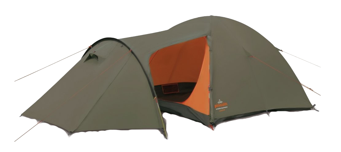 Палатка трехместная PINGUIN Horizon, хаки, p-28 палатка 4 местная 255 225х270х155 см 2 слоя 1 комн с москитной сеткой green days tunel tent