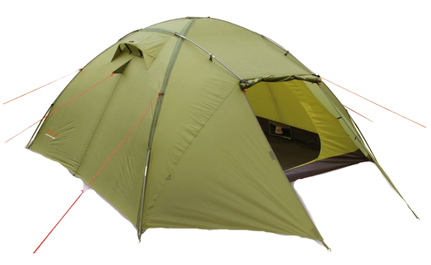 Палатка трехместная PINGUIN Tornado 2, зеленый, 123241