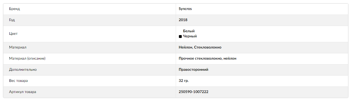 фото Флягодержатель велосипедный syncros tailor cage 2.0 правый, black/white, 250590-1007222