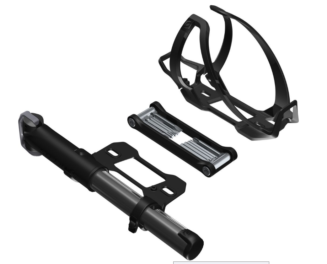 фото Флягодержатель велосипедный syncros matchbox coupe cage 2.0hp black, с насосом, с набором инструментов, 265593-0001