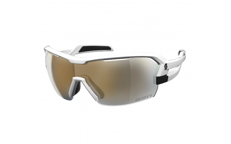 Очки велосипедные Scott Spur white matt gold chrome + clear, 266006-0196291 очки для плавания mad wave clear vision cp lens m0431 06 0 17w