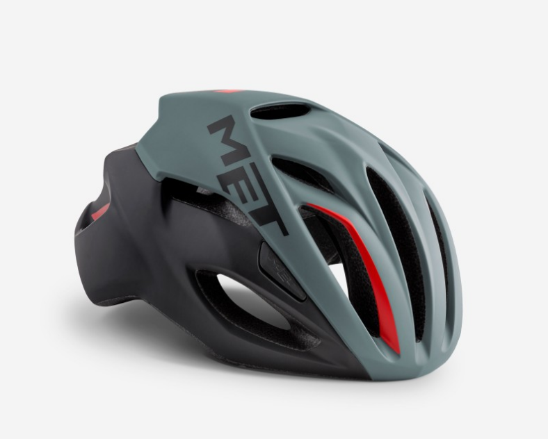 

Велошлем Met Rivale Matt Grey/Black/Red (Размер: L (59-62 см, Серый