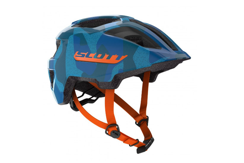 Шлем велосипедный SCOTT Spunto Junior blue/orange onesize, 50-56 см, 2019, 270112-1454 велошлем scott jr spunto plus ce black reflective grey es288597 5365