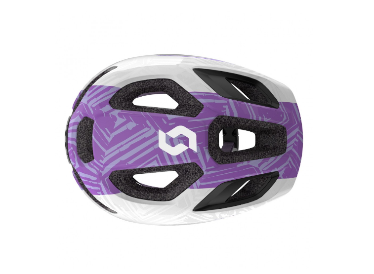 фото Шлем велосипедный scott spunto junior white/purple onesize, 50-56 см, 2019, 270112-2320