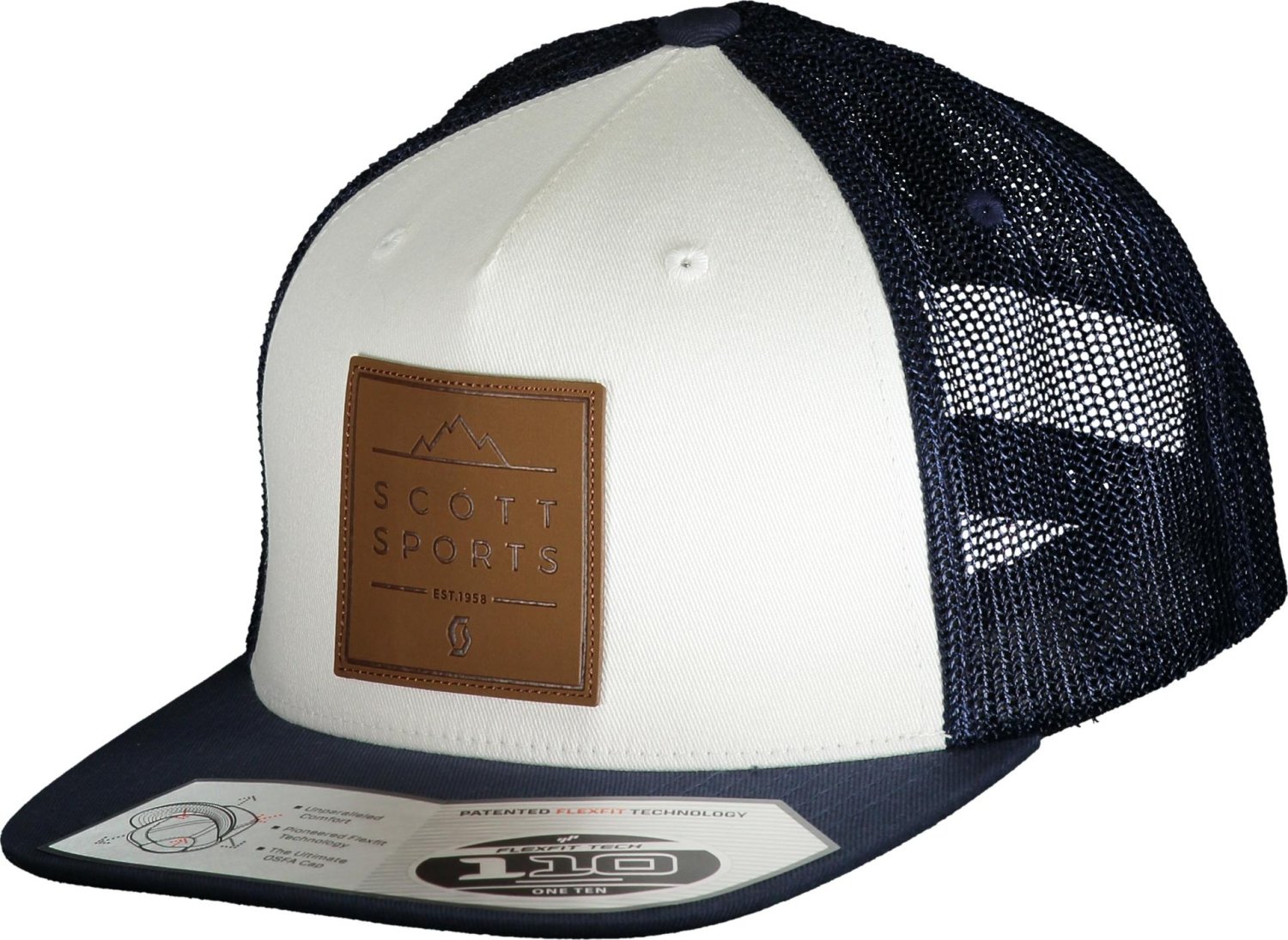 Кепка велосипедная SCOTT Leather Patch, navy/white(темно-синий/белый), 2019, 262383-1276