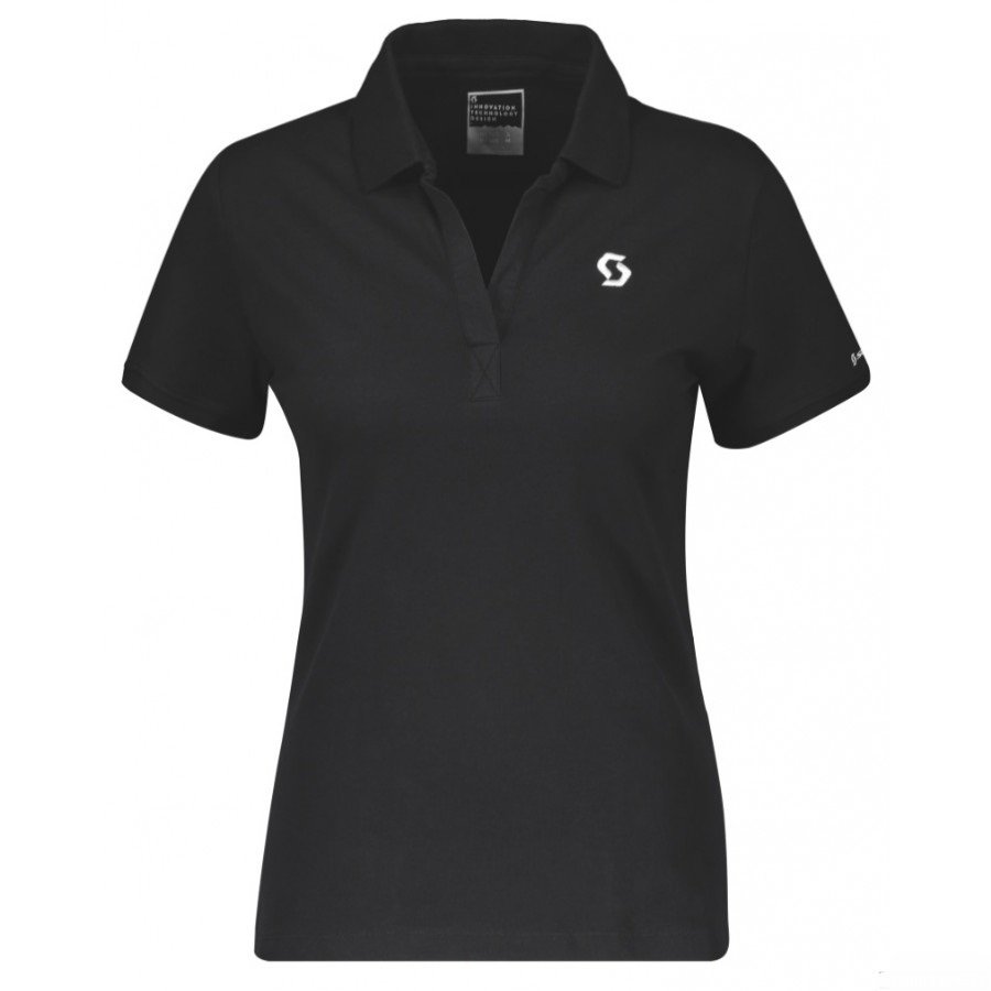 Футболки  ВашВелосипед Поло женское SCOTT 10 Polo Casual, короткий рукав, черный, 270700-0001 (Размер: XL)