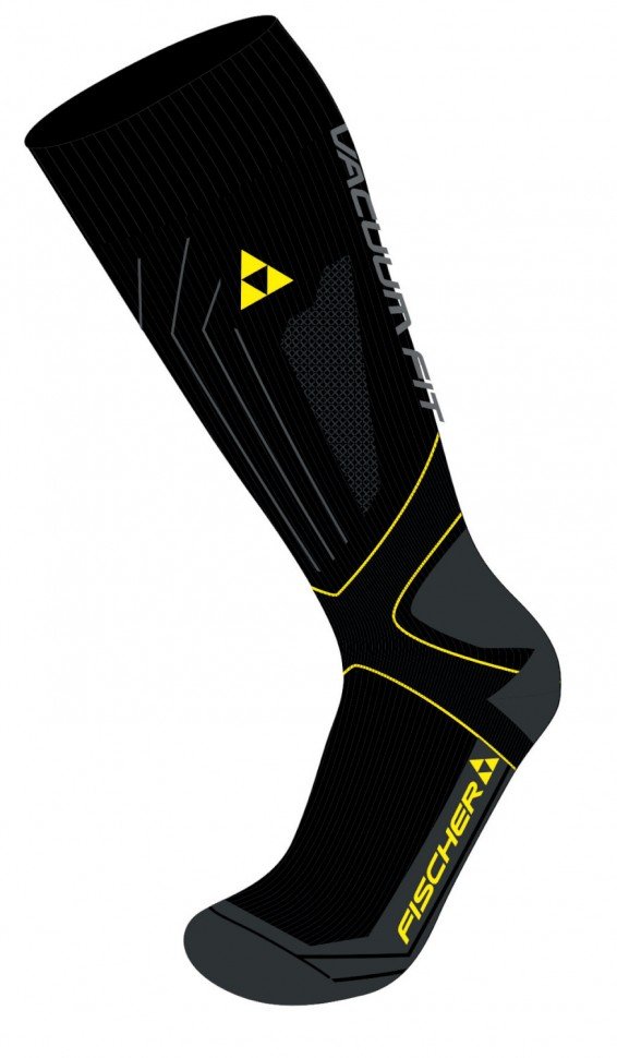 Носки Fischer Vacuum Fit Race, black/yellow, 2017-18