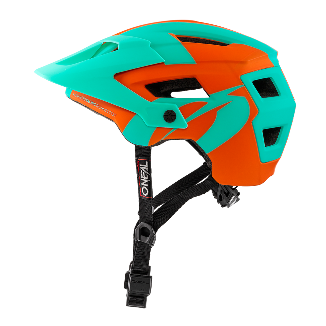 Шлем велосипедный O´Neal Defender 2.0 серебристо-оранжево-голубой (Размер: L/58-Xl/61).