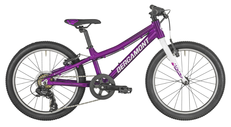 фото Детский велосипед bergamont bergamonster girl 20" 2019 (рама: 26 (рост: 120-130 см), цвет: фиолетовый/белый)