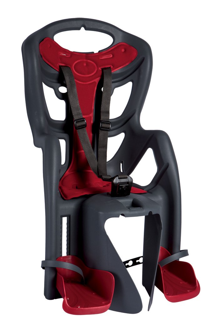 Детское велокресло BELLELLI Pepe TUV, на багажник, черное, до 7лет/22кг, 0-219995 детское велокресло stark gh 028d на багажник эконом вариант до 15 кг