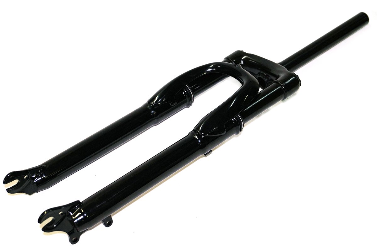 Велосипедная вилка Вилка велосипедная EASING ES 225-2 29*1Disc, резьбовая, пружина, стальная, черная, 2.85 кг