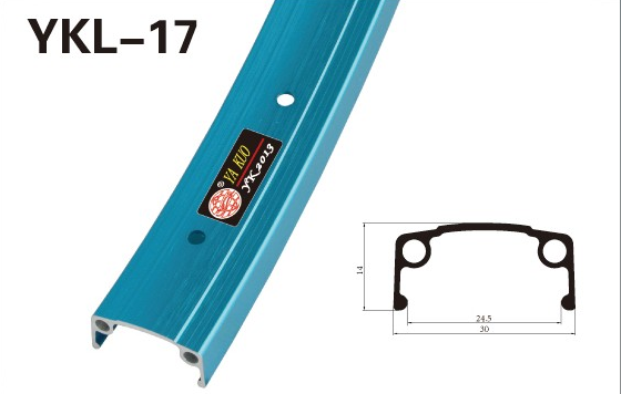 

Обод велосипедный TBS 20"x1.75", одинарный, 36H, серебристый, YKL-17