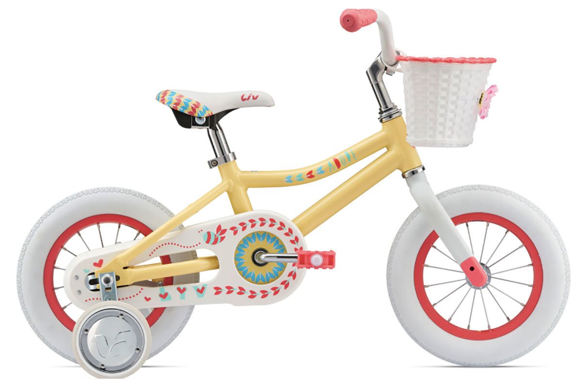 фото Детский велосипед giant liv adore f/w 12" 2019 (рама: onesize (возраст: 2-4 года) цвет: ярко-желтый)