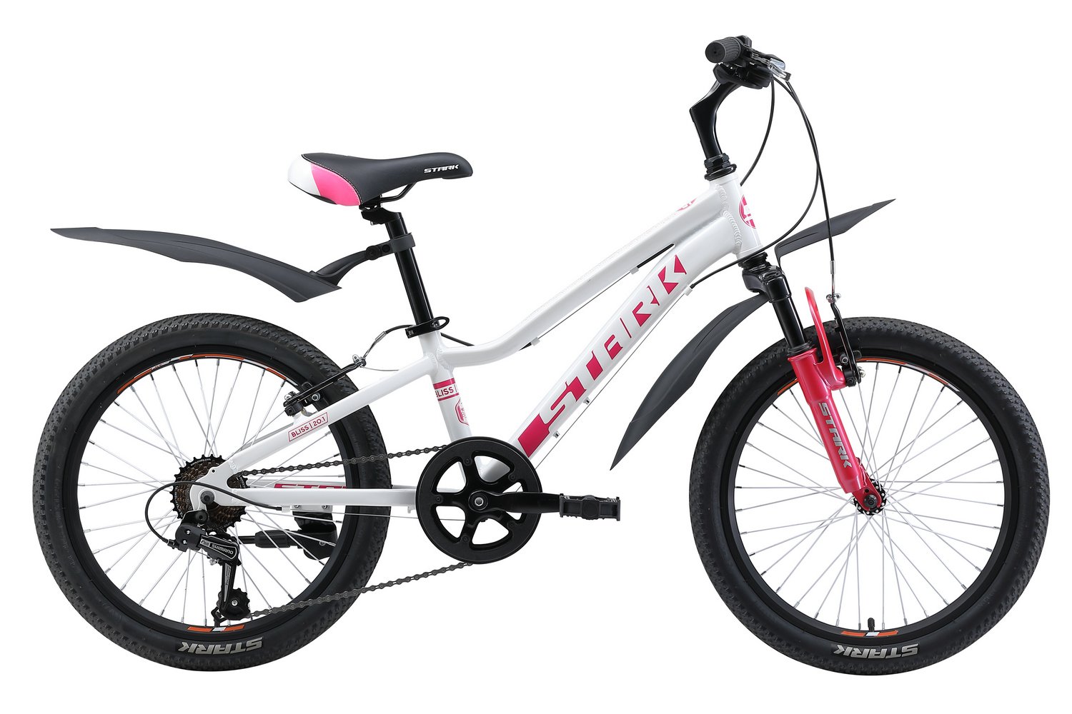 фото Детский велосипед stark bliss 20.1 v 20" 2019 (возраст: 6-9 (рост: 115 - 135 см), цвет: бело-розовый )