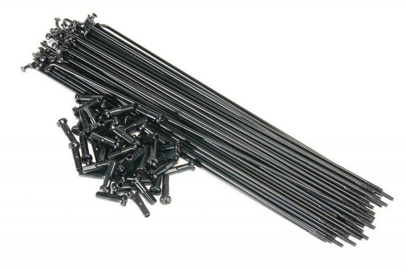 

Спица cn SPOKE Nirosta, 2 mm x 266 mm, черный, 283566, Черные