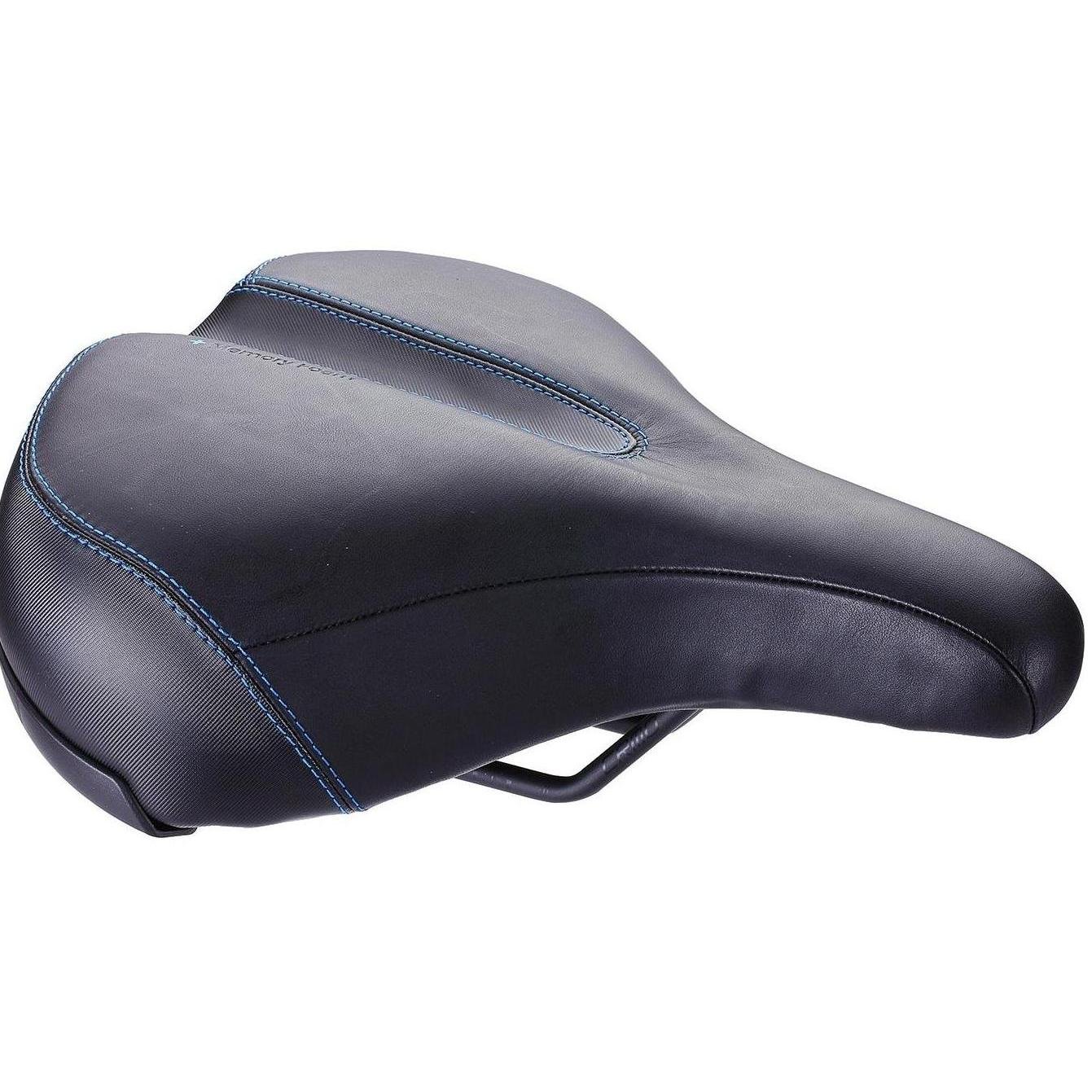 Седло велосипедное BBB 2019 saddle ComfortPlus Upright Leather, memory foam, CrMo rails 230 x 270mm, черный, BSD-107 седло велосипедное bbb 2019 saddle meander upright city saddle special pu boron rails 225 x 270mm bsd 94