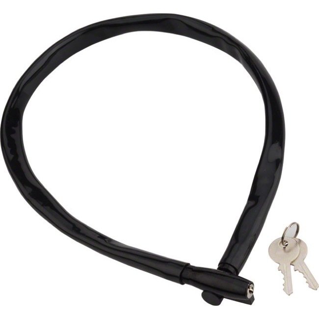 фото Велосипедный замок kryptonite cables keeper тросовый, на ключ, 6 х 650 мм, черный