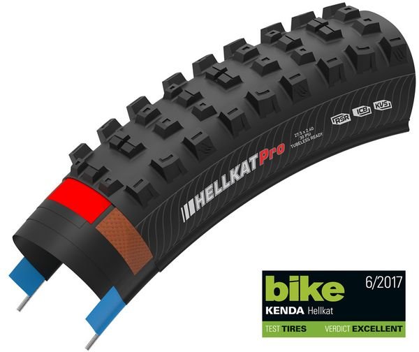 

Велопокрышка Kenda 27.5''x2.40, K-1201, HELLKAT Pro, 120 TPI, кевлар, EN-DTC, устойчивость к проколам, 521965, Черный