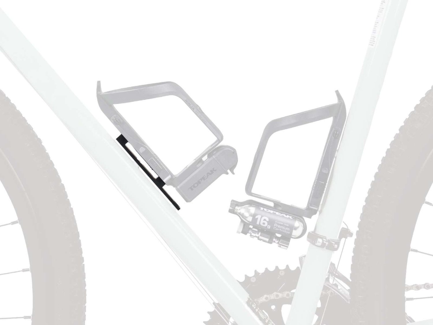 фото Адаптер флягодержателя topeak alt-position cage mounts, под флягодержатель, положение выше/ниже, tapm01
