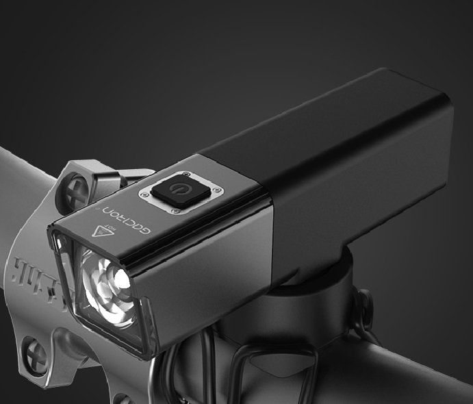 фото Фонарь передний gaciron v10-800, 800lm, 1диод, 7 режимов, li-аккум, usb, крепление go-pro, алюминий. черный, v10-800
