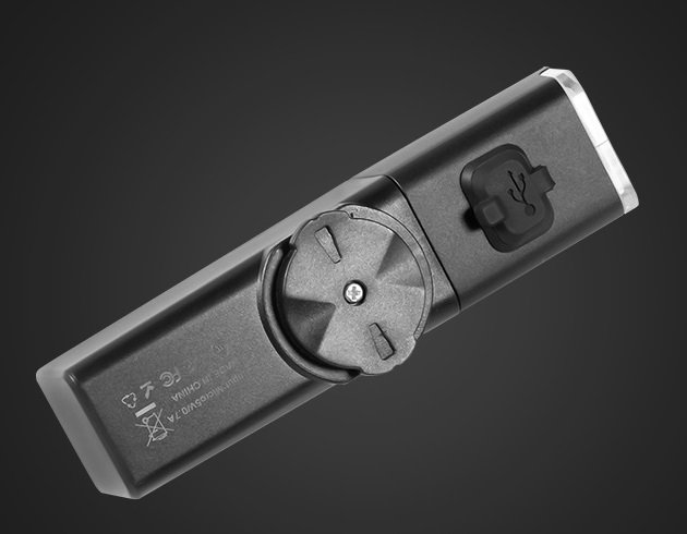 фото Фонарь передний gaciron v10-800, 800lm, 1диод, 7 режимов, li-аккум, usb, крепление go-pro, алюминий. черный, v10-800